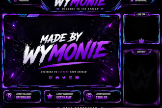 design professional twitch overlays and stream setup