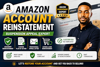 appeal amazon seller account reinstatement, fix section 3 and amazon suspension