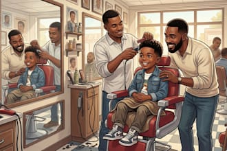 illustrate african american children story book illustration picture book design
