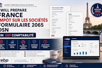 prepare france impot sur les societes formulaire 2065 dsn in ebp comptabilite