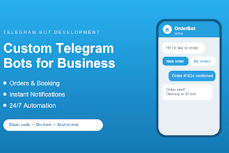 create a custom telegram bot for your business