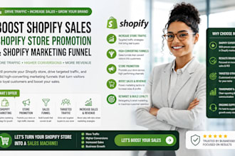 boost shopify sales shopify store promotion and shopify marketing sales funnel