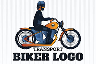 do custom motorcycle logo for biker ,rider, club, business