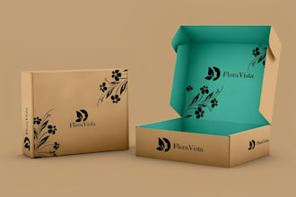 design amazon box, mailer box, amazon packaging and product packaging box design