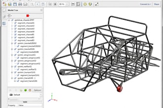 custom steel tube frame chassis cad, welded trailer structure step dxf soldworks