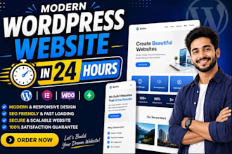 develop ai blog website, wordpress redesign or design, website development