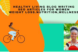 write healthy living and wellness for women