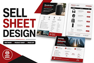 do sell sheet, sales sheet, one pager, product sheet, price list, price sheet
