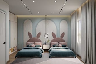 repair 3d interior design,luxury kids room,pastel room render,wood flooring,cgi