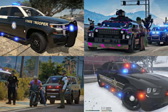 do fivem fivepd cops server based on qbcore nopixel inspired clothe setup