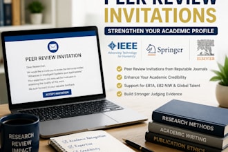 get secure ieee, springer  elsevier peer review opportunities for eb1a profile