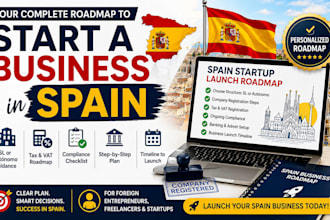 create a spain startup launch roadmap including sl, autónomo, tax and compliance