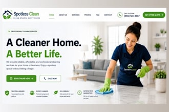 design wix cleaning website house cleaning company residential cleaning