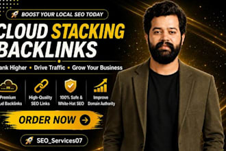 high authority cloud stacking for local SEO gmb ranking for your website