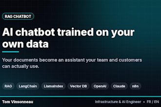 build an ai chatbot trained on your own data with rag