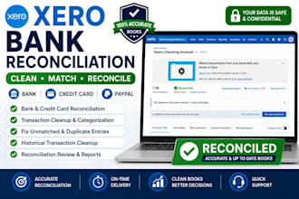 do xero bank reconciliation, cleanup and bookkeeping