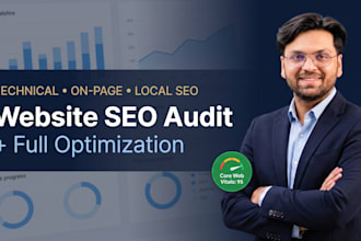 do technical, on page and local SEO, website audit, google indexing