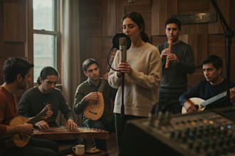 record duduk, kamancheh, ney, didgeridoo, cornett and ambient drones for track
