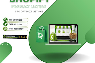 upload shopify products and optimize product listings