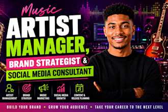 be your music artist manager, brand strategist and social media consultant