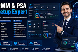 setup ninjaone atera datto halopsa syncro msp connectwise automate nable rmm