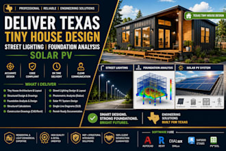 deliver texas tiny house design street lighting foundation analysis solar pv