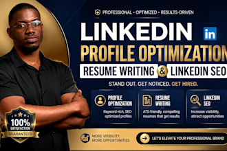 do linkedln profile optimization resume writing and linkedin seo expert