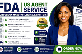 provide fda US agent service for foreign manufacturers and exporters
