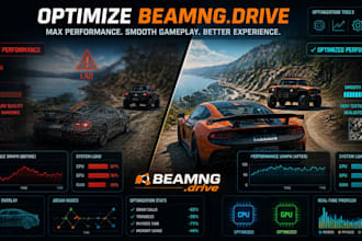 optimize beamng map and vehicles for maximum performance