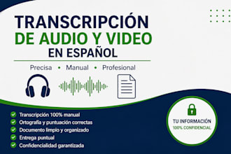 transcribe spanish audio and video accurately