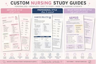 create custom nursing study guides, cheat sheets, and nclex notes