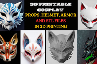 create 3d printable cosplay props, helmets, armor, and stl files in 3d printing