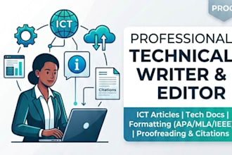 edit format and write your ict articles and tech documents