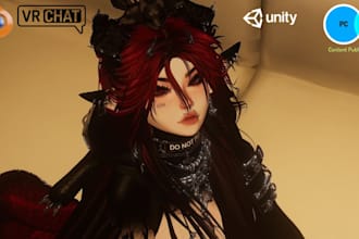 create custom vrchat avatar, booth avatar, quest optimization and physbones