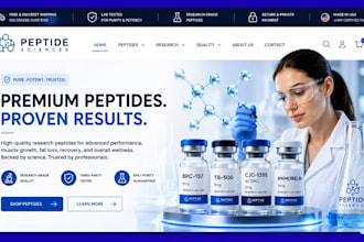 design fda compliant peptide website peptide store