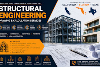 structural engineering drawing structural calculation in california florida tx