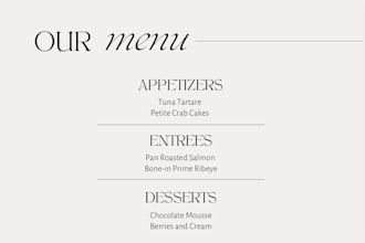 make an event menu