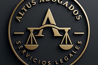 modern luxury attorney, law firm, notary and legal logo design