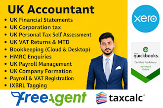 provide all types of accounting and bookkeeping services for UK clients
