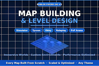 build a custom roblox map, obby, or game world for any genre