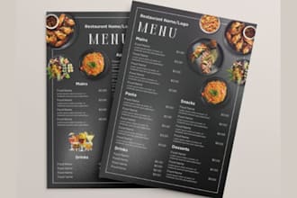 design black luxury menu design restaurant menu event menu and bar menu
