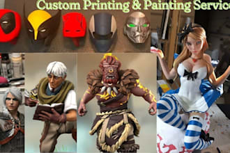 3d print and paint anime figure hero forge custom anime mask 3d head resin bust