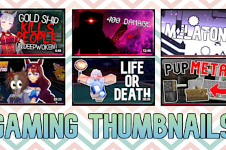 create gaming youtube thumbnails