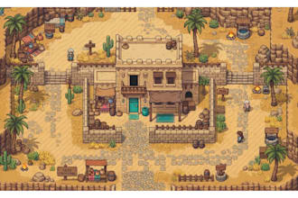 draw 2d top down rpg maker tilesets 16bit godot game maps and pixel art assets