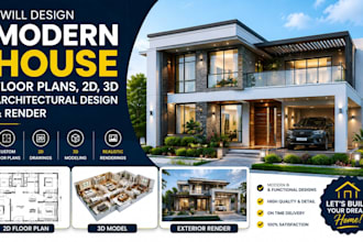 design modern house floor plans,architectural house design and render