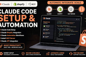 claude code setup claude shopify claude automation install mcp server claude api