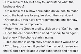 test your websites and give feedback on them