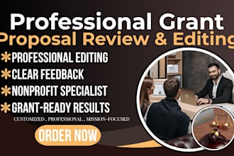 review and edit your nonprofit grant proposal to improve funding