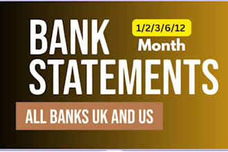 convert bank statement into financial statement