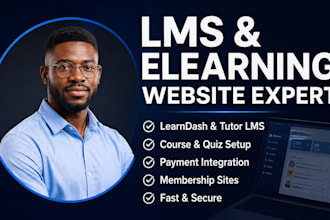 build lms education website with learndash online course platform